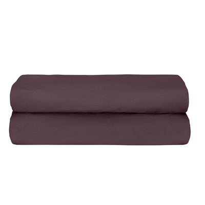 Freesia Single Ranforce Fitted Sheet 100x200+35 cm Plum
