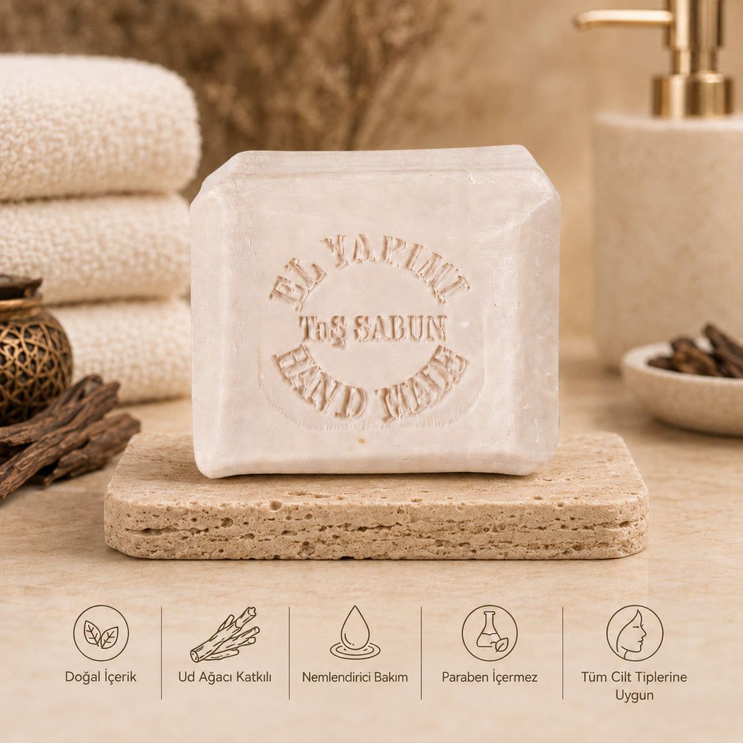 Taş Dövme Hand Made Ud Ağacı Sabun 120 GR