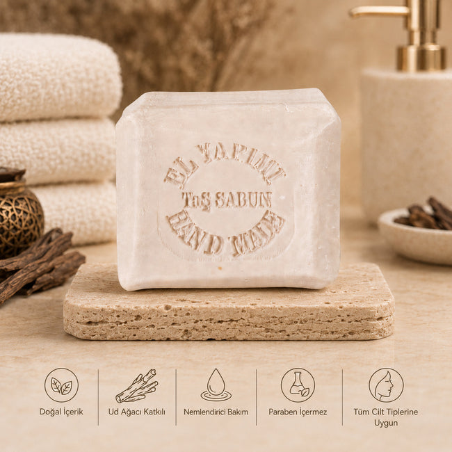 Taş Dövme Hand Made Ud Ağacı Sabun 120 GR