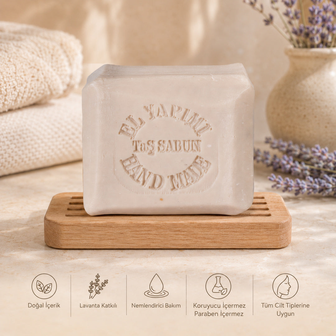 Taş Dövme Hand Made Lavantalı Sabun 120 GR