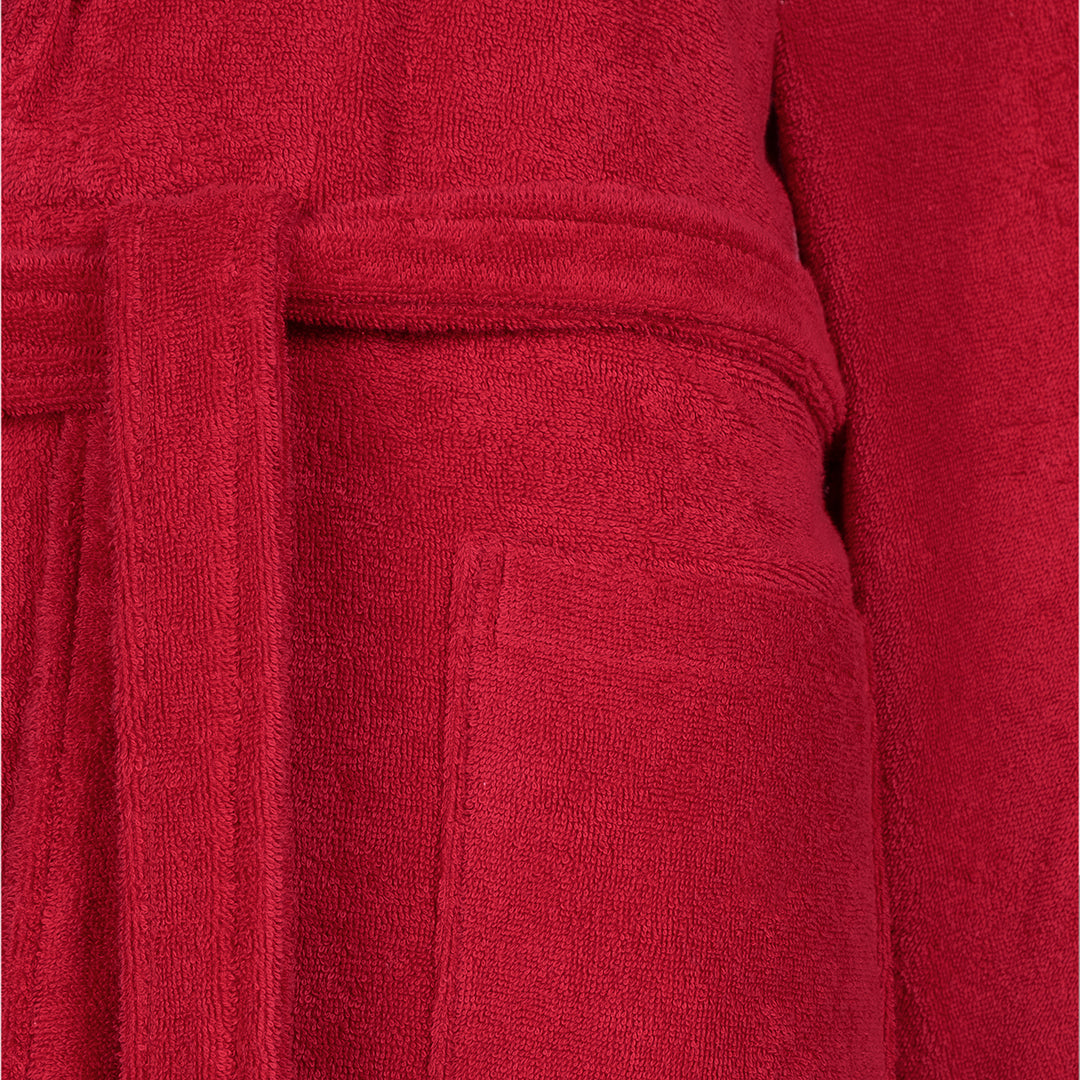 كانتاري رداء نسائي مزخرف 100% قطن أحمر (M/L)