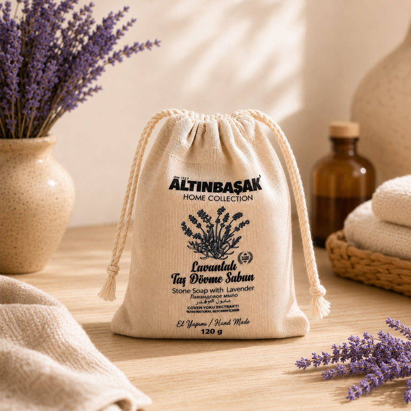 Taş Dövme Hand Made Lavantalı Sabun 120 GR