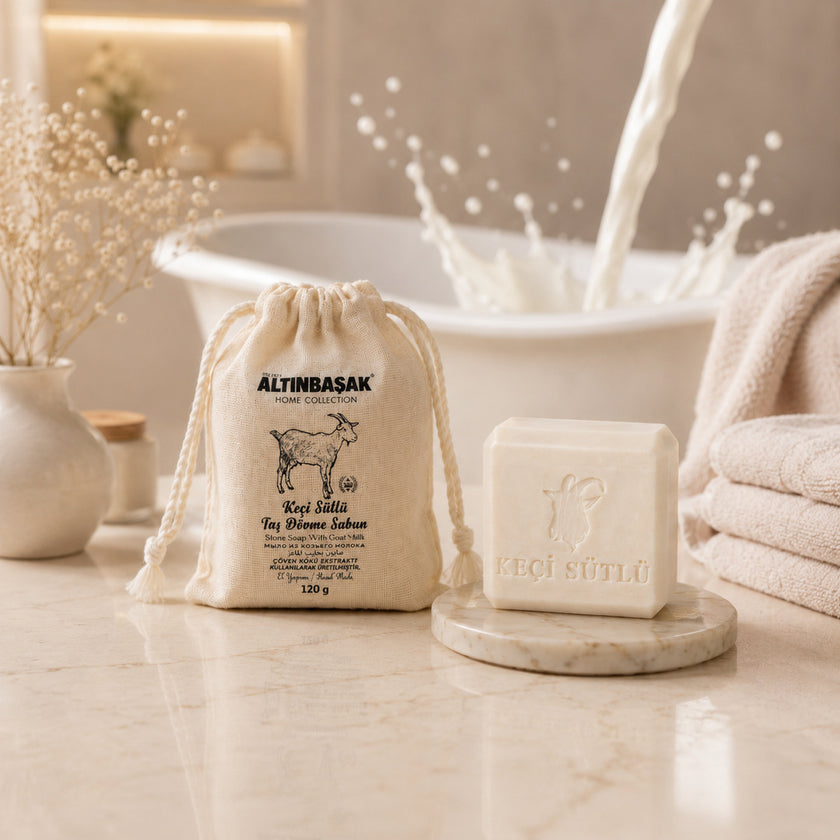 Taş Dövme Hand Made Keçi Sütlü Sabun 120 GR