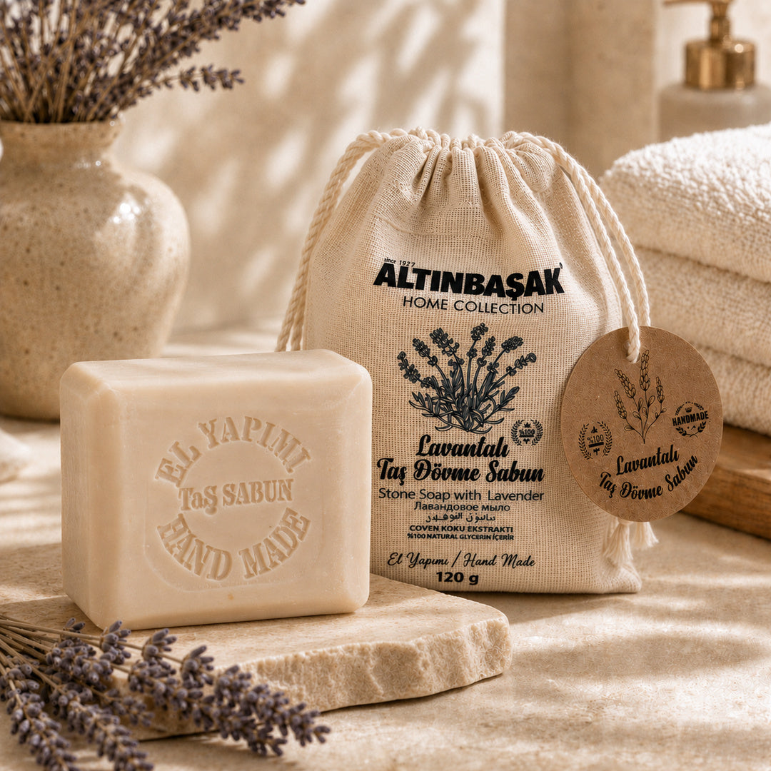 Taş Dövme Hand Made Lavantalı Sabun 120 GR