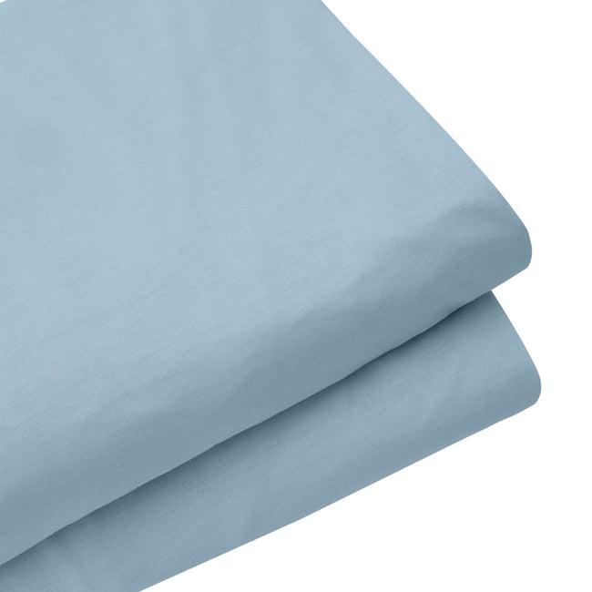 Freesia Tek Kişilik Ranforce Lastikli Çarşaf 100x200+35 cm Mavi