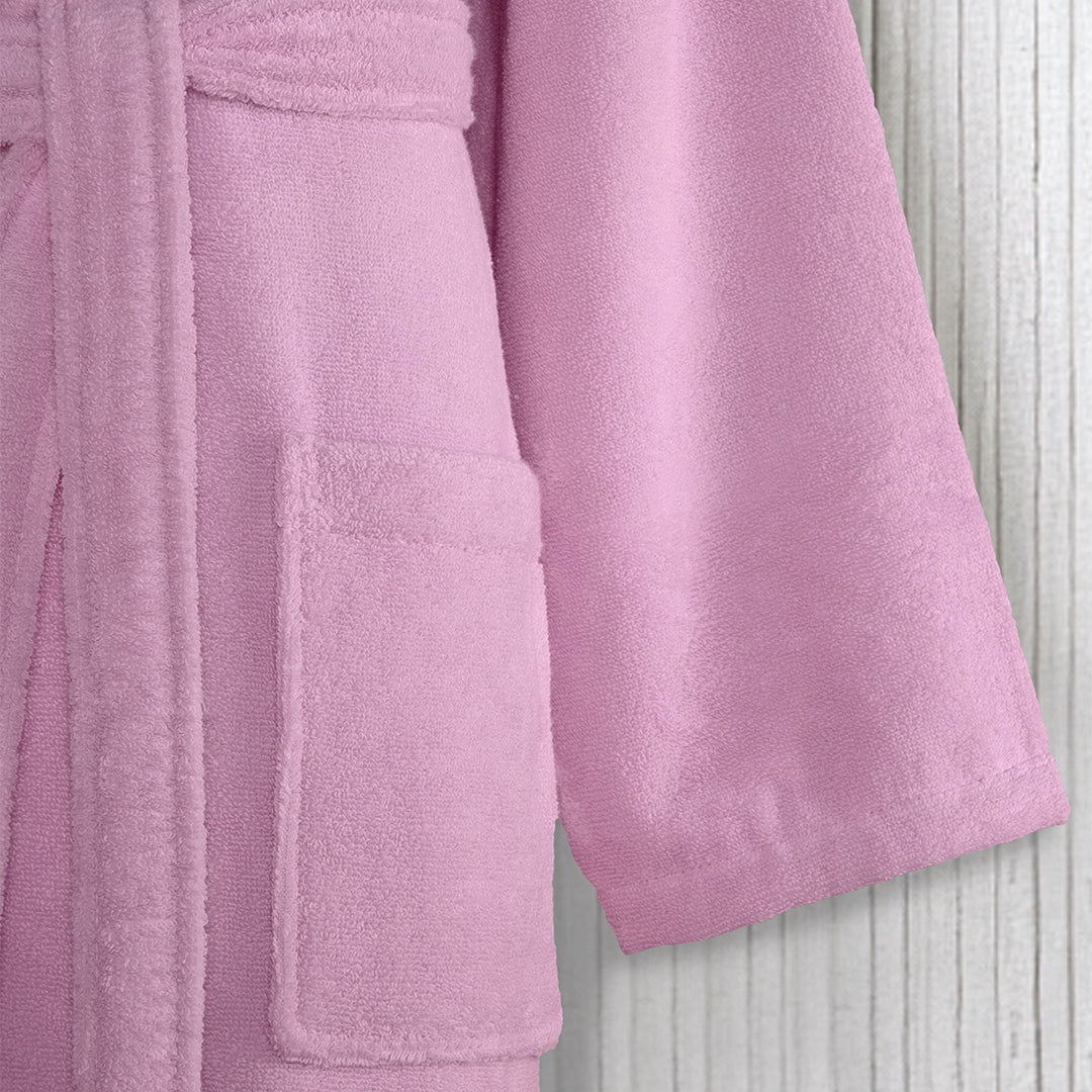 Liva %100 Pamuk Bornoz Pembe