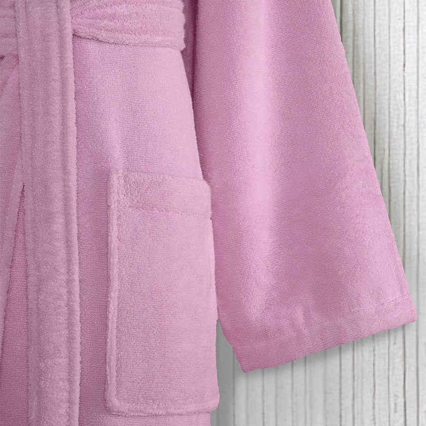Liva %100 Pamuk Bornoz Pembe