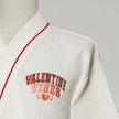 Valentine %100 Pamuk Nakışlı Pike Bornoz Beyaz (M/L)