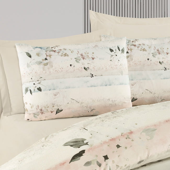 Alba Çift Kişilik Ranforce Nevresim Takımı Pudra (4 Parça)