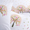 Alegria Çift Kişilik %100 Pamuk Ranforce Nevresim Seti Beyaz 57 Tel (3 Parça)