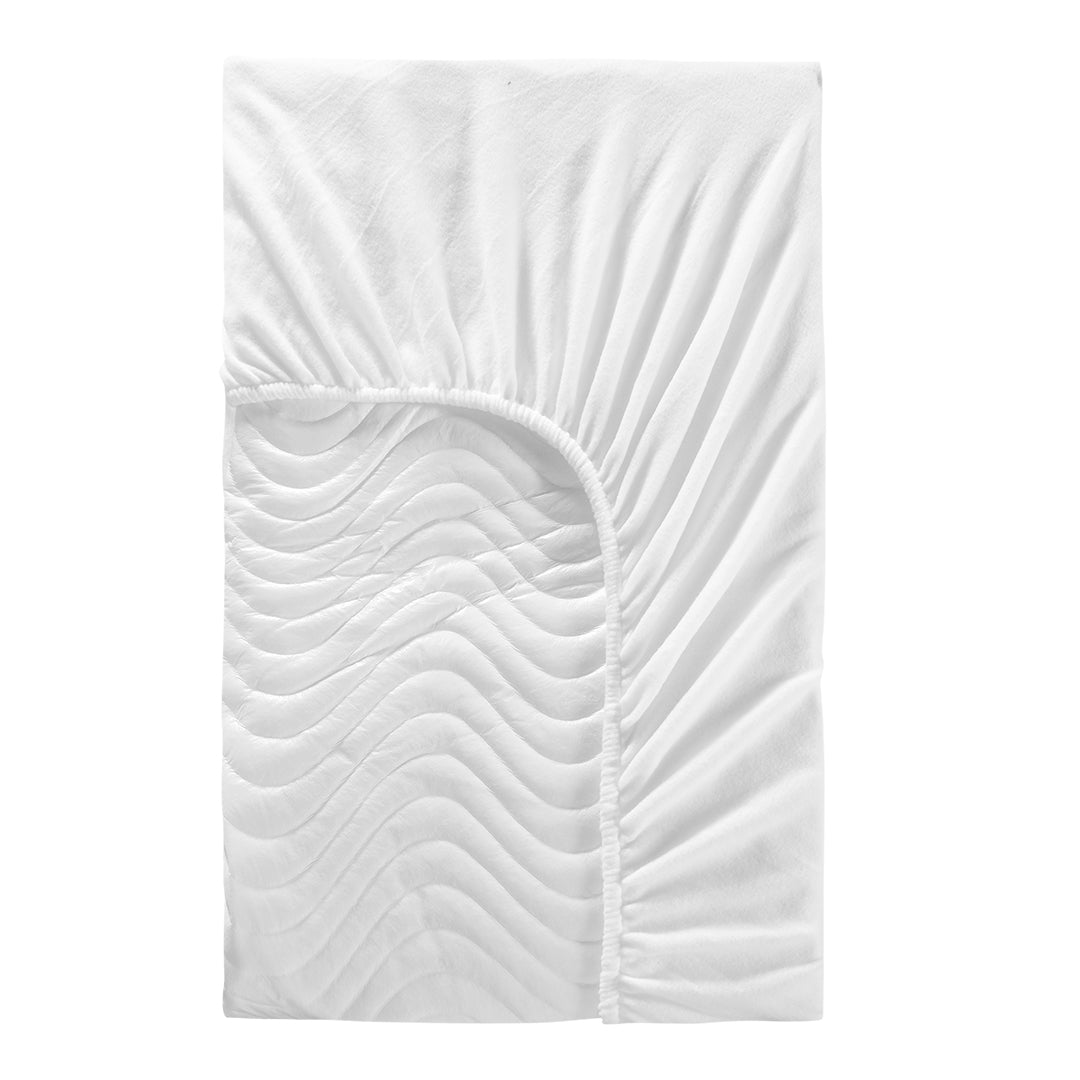 Luna Kapitone Sıvı Geçirmez Fitted Alez 180x200 cm Beyaz