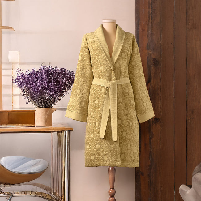 روب نسائي من القطن 100% من أرموا خردلي