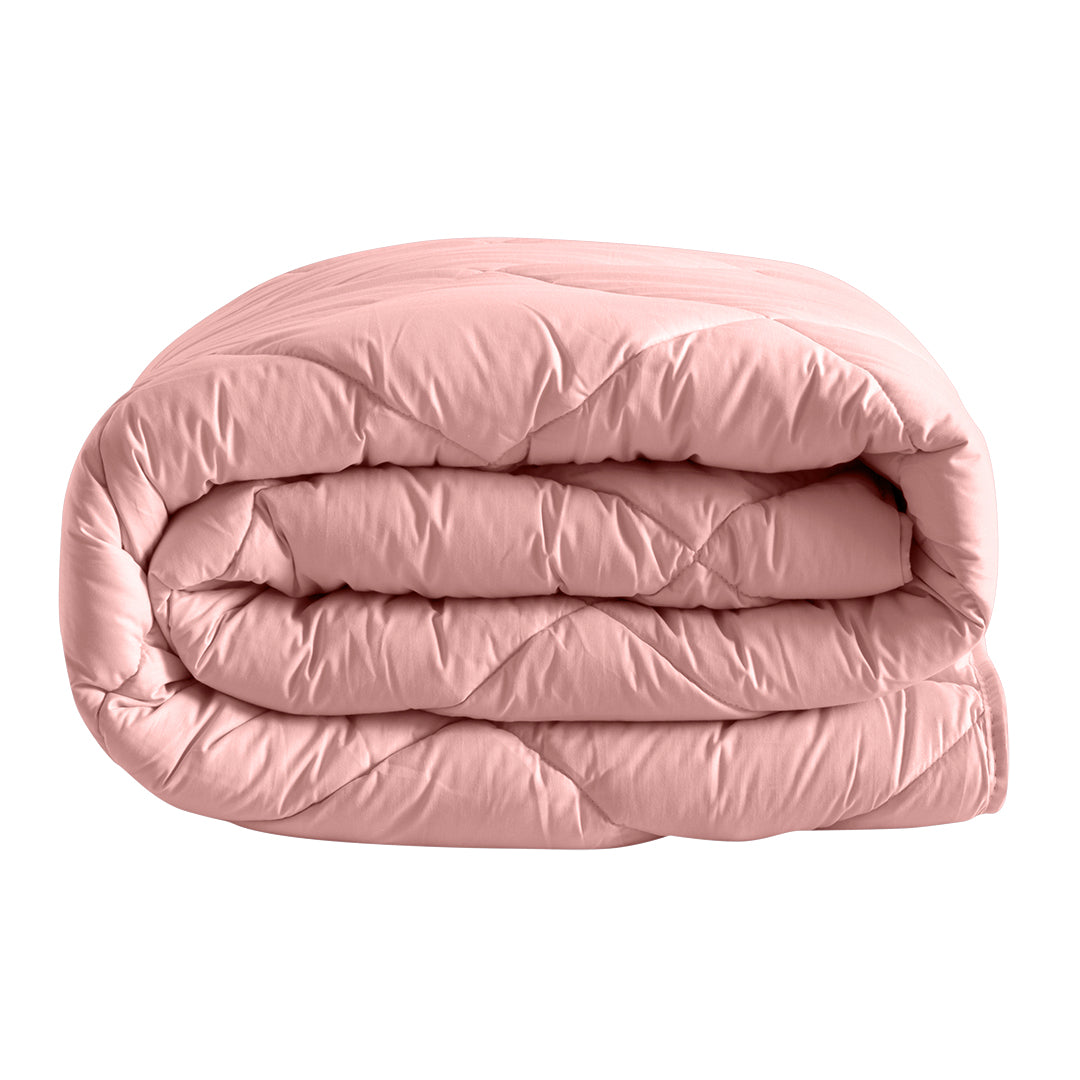 Aura Ranforce Yorgan 195x215 cm Pembe