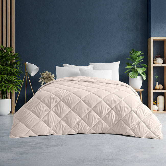 Aura Ranforce Yorgan 155x215 cm Krem