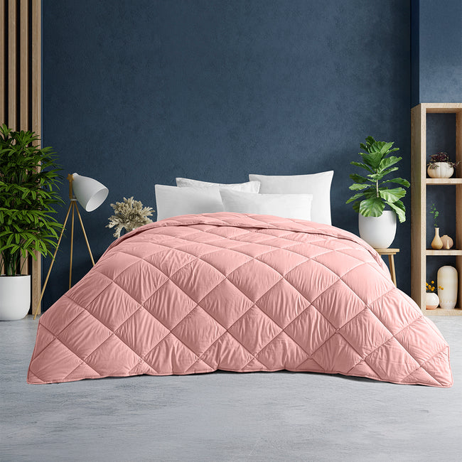 Aura Ranforce Yorgan 155x215 cm Pembe