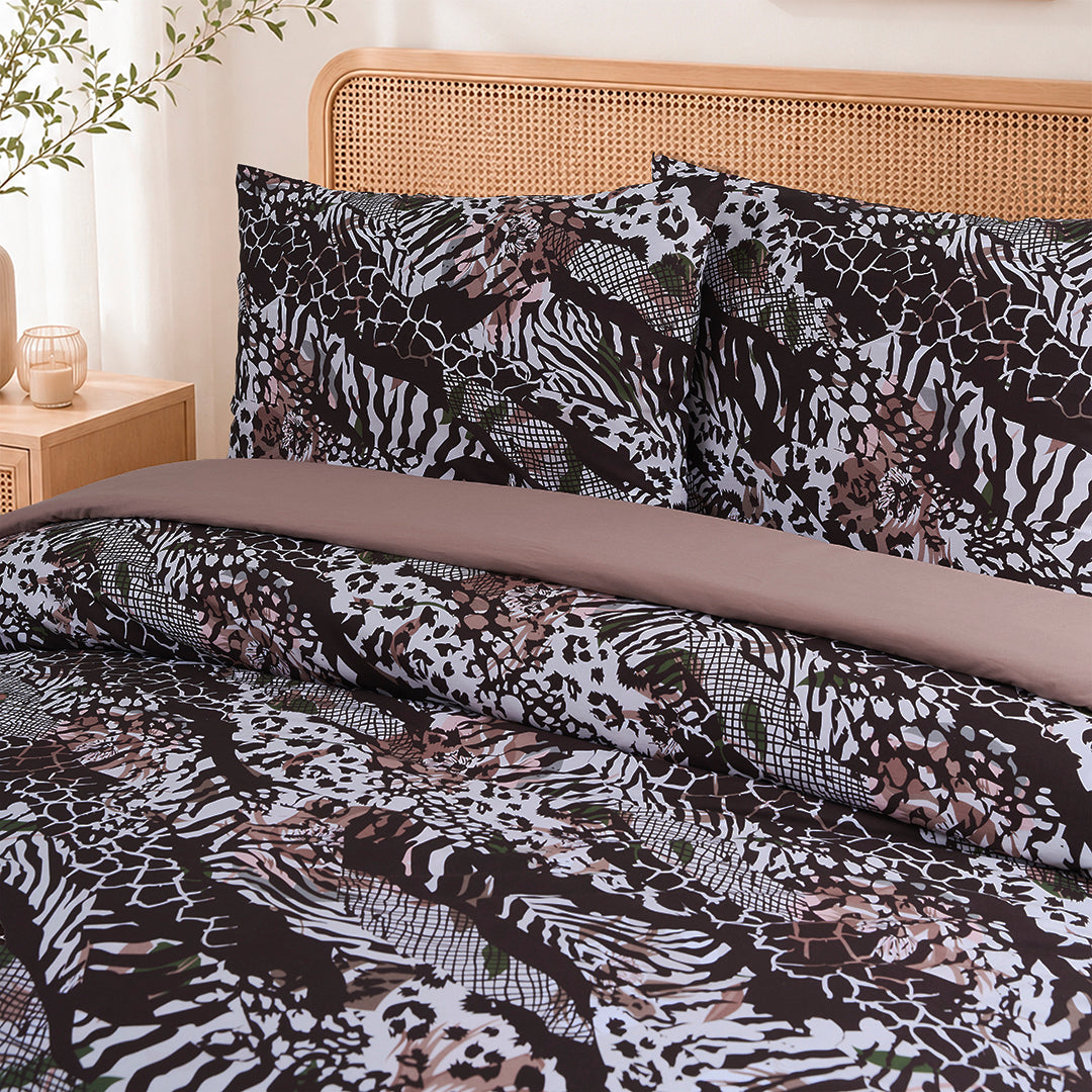 Brava King Size %100 Pamuk Ranforce Nevresim Seti Bordo 57 Tel (3 Parça)