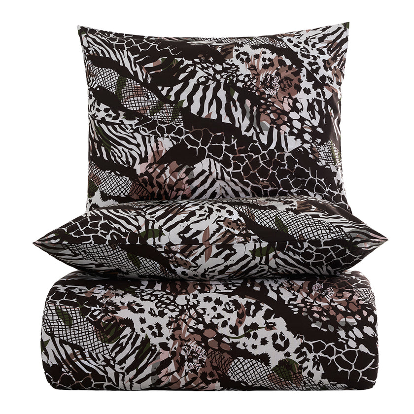 Brava King Size %100 Pamuk Ranforce Nevresim Seti Bordo 57 Tel (3 Parça)