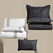 Castra Embroidered Double Duvet Set Anthracite (8 Pieces)