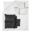 Castra Embroidered Double Duvet Set Anthracite (8 Pieces)