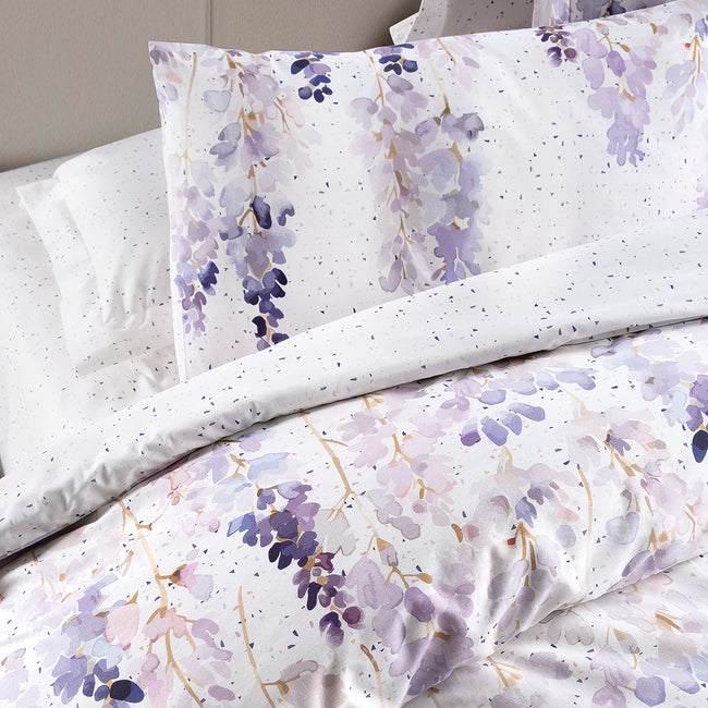 Clara Çift Kişilik Ranforce Nevresim Takımı Lila (4 Parça)