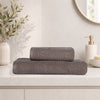 Lavenza %100 Pamuk Jakarlı 2'li Banyo Seti Koyu Bej 50x90/90x150
