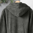 Dolce Microcotton Kapşonlu Unisex Bornoz Antrasit XL/2XL