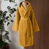 Dolce Microcotton Kapşonlu Unisex Bornoz Hardal M/L