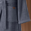 Dolce Microcotton Kapşonlu Unisex Bornoz İndigo XL/2XL