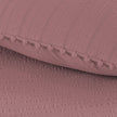 Emboss Double Textured Satin Duvet Cover Set Antique Rose (6 Pieces)