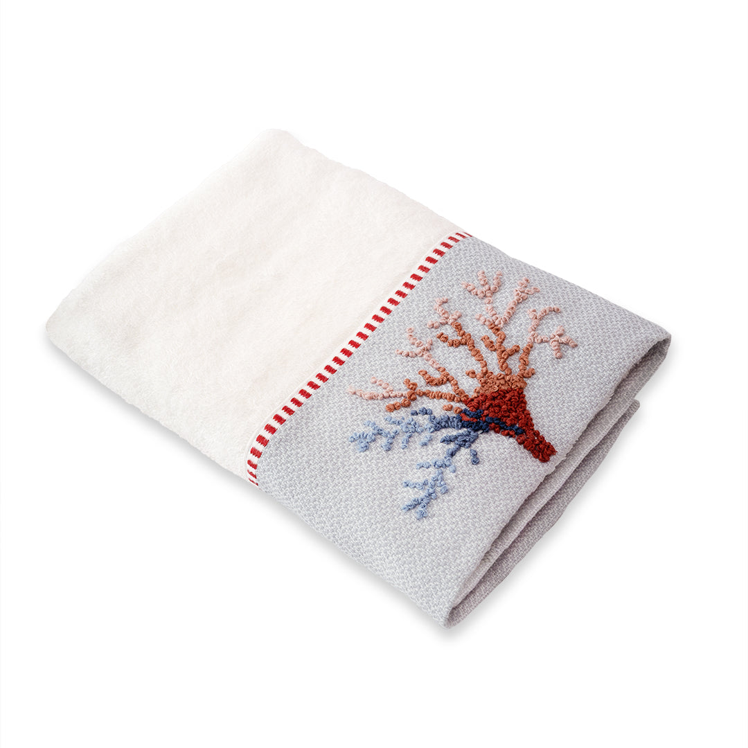 Eva Bamboo Embroidered Hand Towel