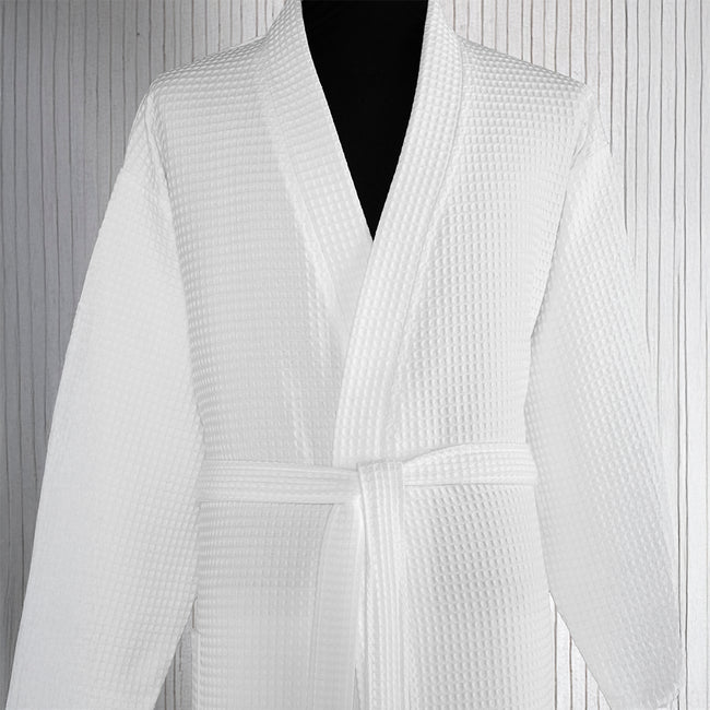 Flor %100 Pamuk Pike Bornoz Beyaz