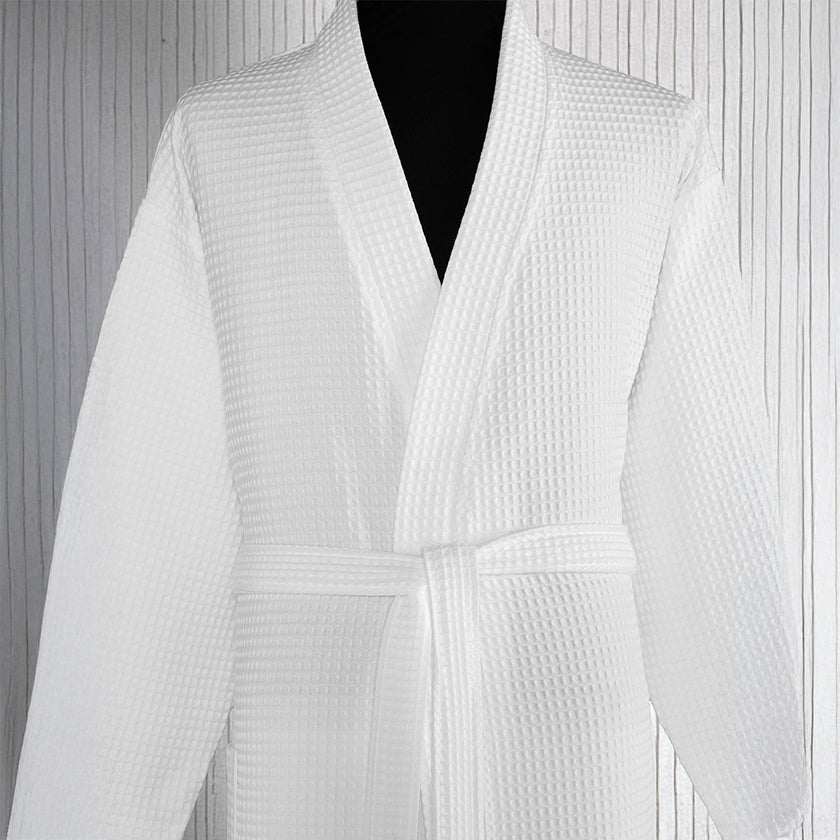 Flor %100 Pamuk Pike Bornoz Beyaz