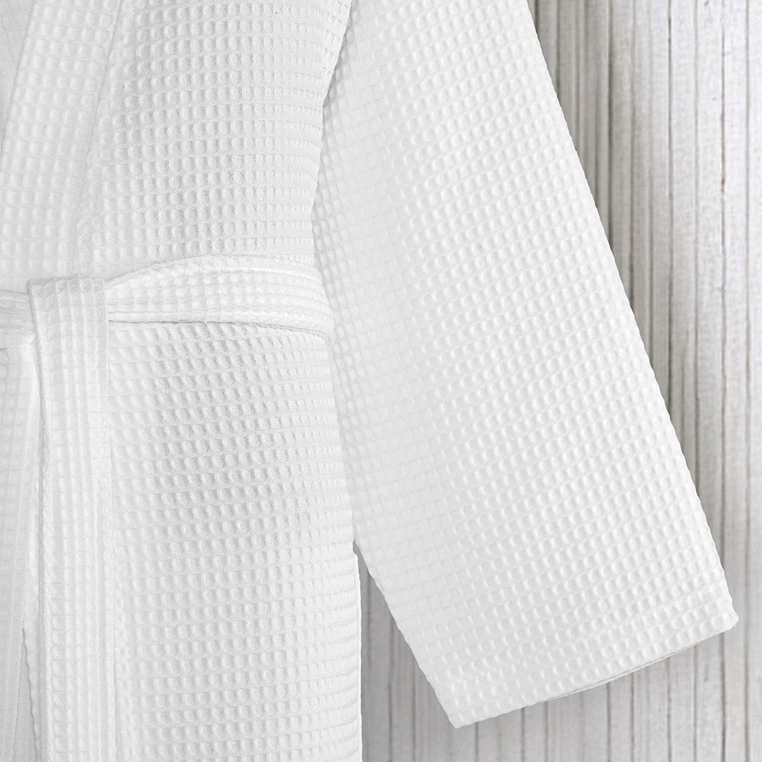 Flor %100 Pamuk Pike Bornoz Beyaz