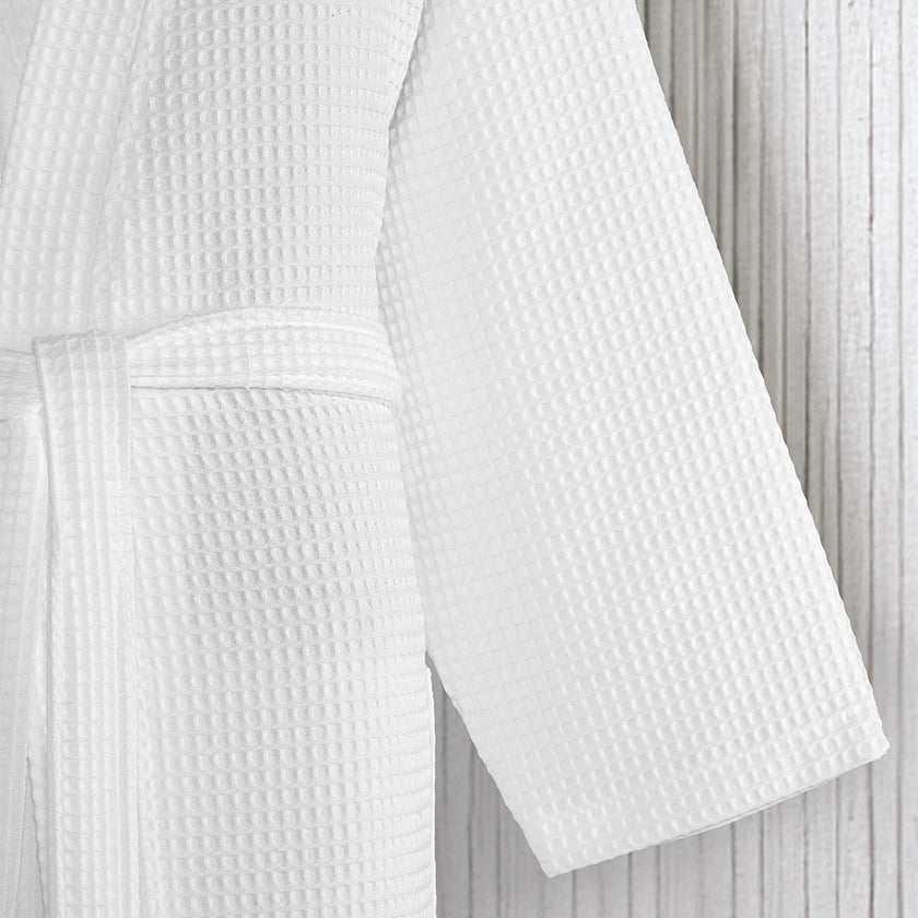 Flor %100 Pamuk Pike Bornoz Beyaz