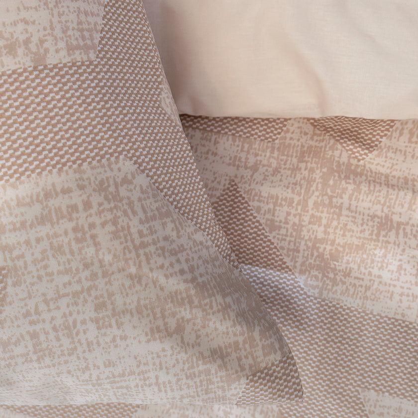 Fortuna Single Ranforce Duvet Cover Set Beige (3 Pieces)