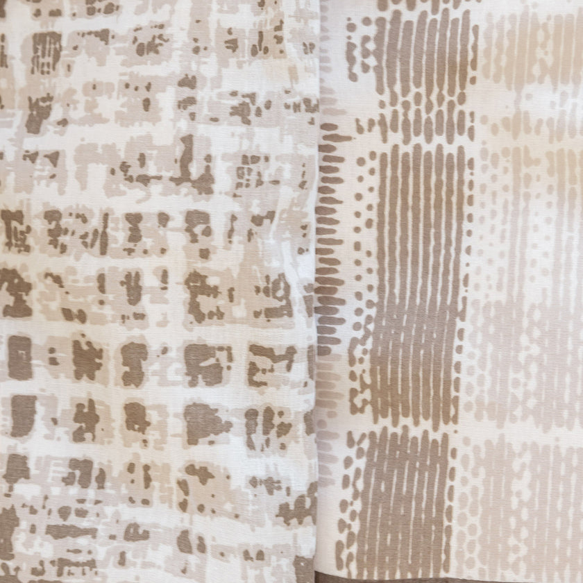 Foster Çift Kişilik Ranforce Nevresim Takımı Bej (4 Parça)