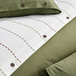Freda Double Duvet Cover-Bedspread Set Green (5 Pieces)
