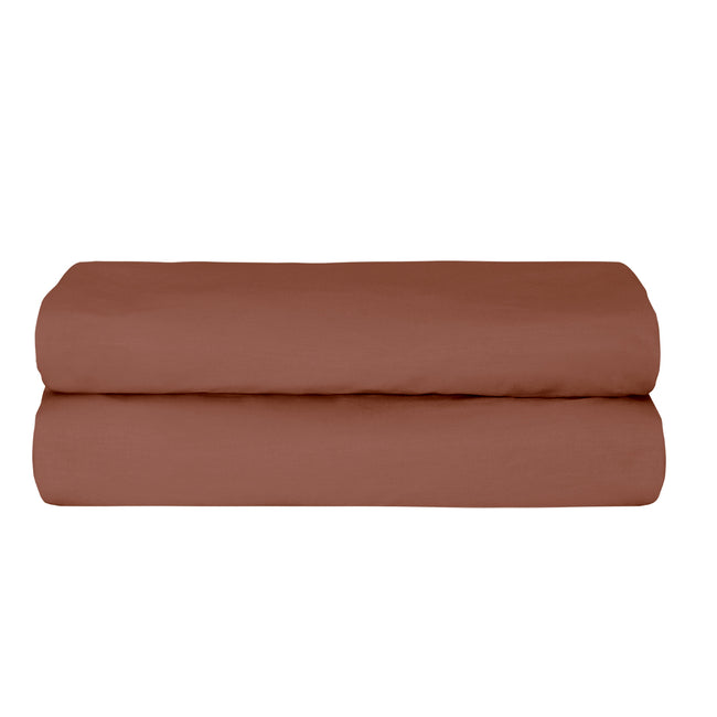 Freesia Çift Kişilik Ranforce Lastikli Çarşaf 160x200+35 cm Kiremit