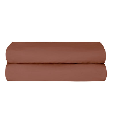 Натяжная простыня Freesia King Size Ranforce 200x200+35 см, кирпичный цвет