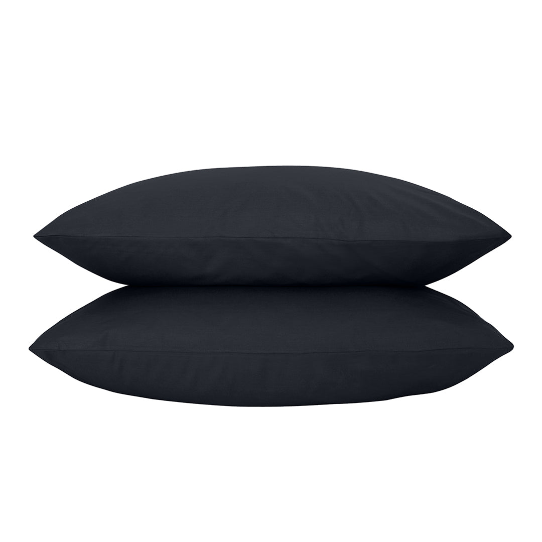 Freesia Set of 2 Pillowcases Dark Anthracite