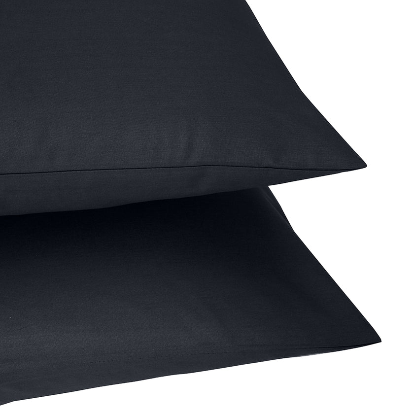 Freesia Set of 2 Pillowcases Dark Anthracite