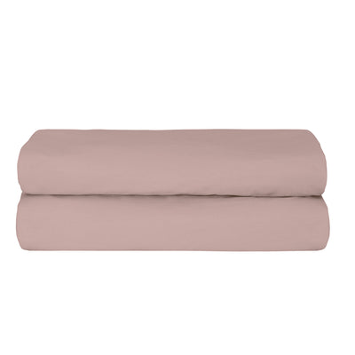Freesia Tek Kişilik Ranforce Lastikli Çarşaf 100X200+35 Cm Koyu Pudra