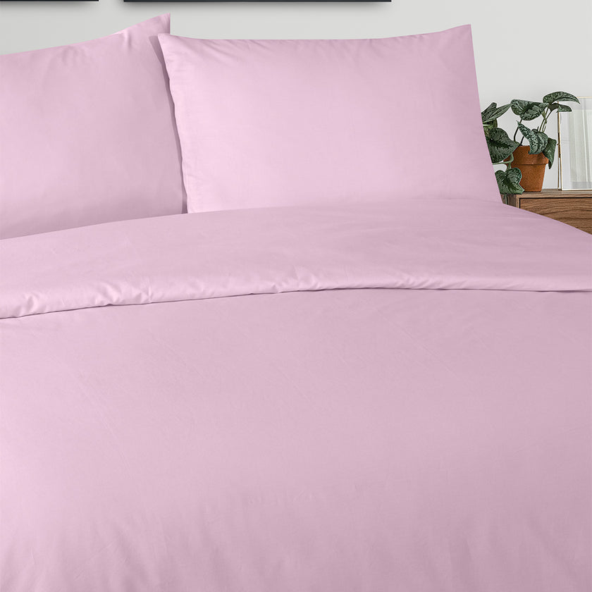 Freesia Çift Kişilik Ranforce Nevresim Seti Lila (3 Parça)