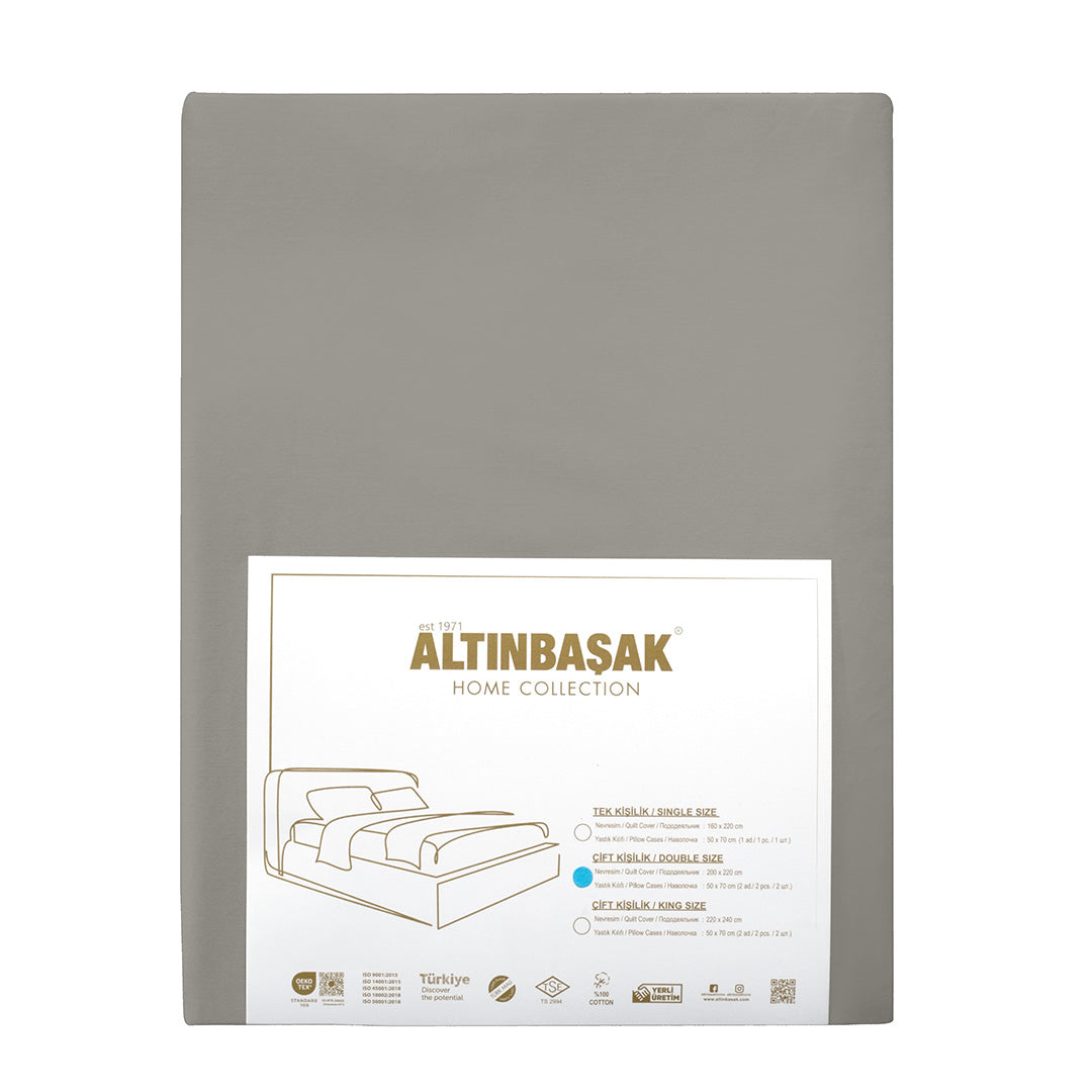 Freesia King Size Ranforce Nevresim Seti Bej (3 Parça)