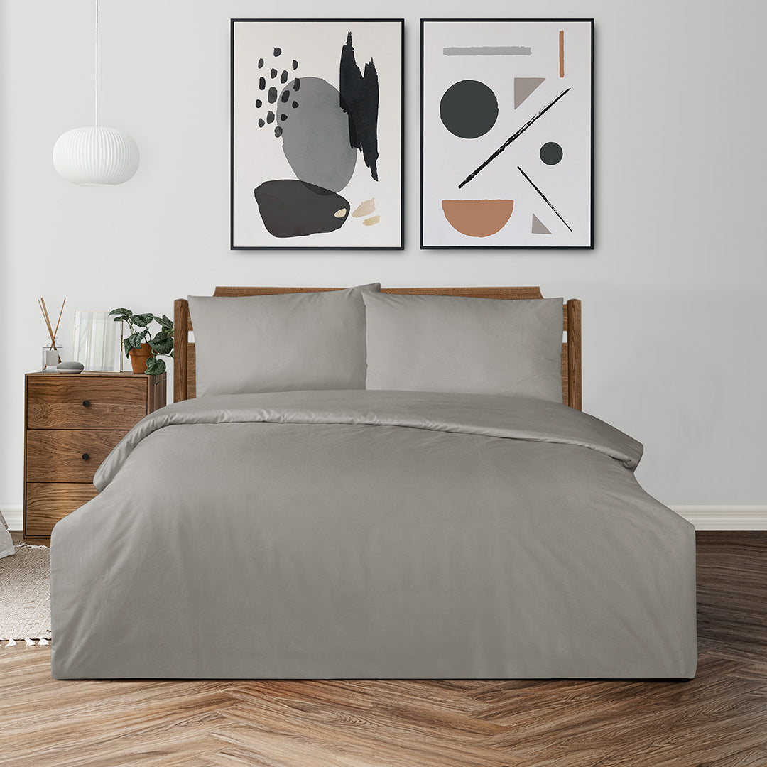 Freesia King Size Ranforce Nevresim Seti Bej (3 Parça)