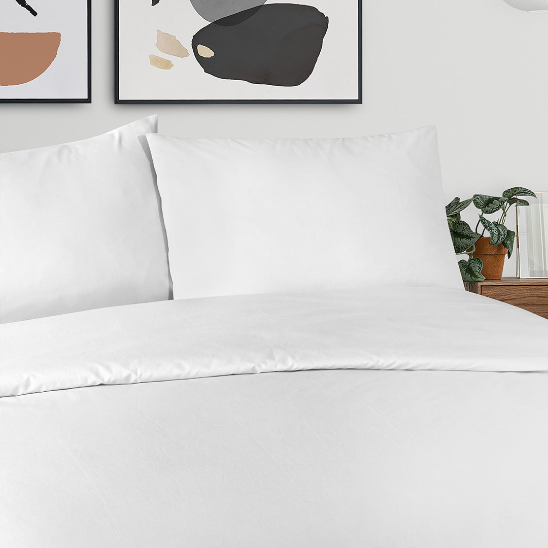 Freesia King Size Ranforce Nevresim Seti Beyaz (3 Parça)