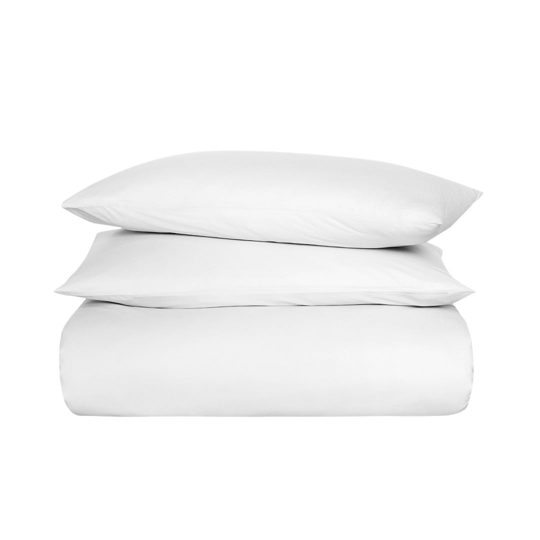Freesia Double Ranforce Duvet Cover Set White (3 Pieces)