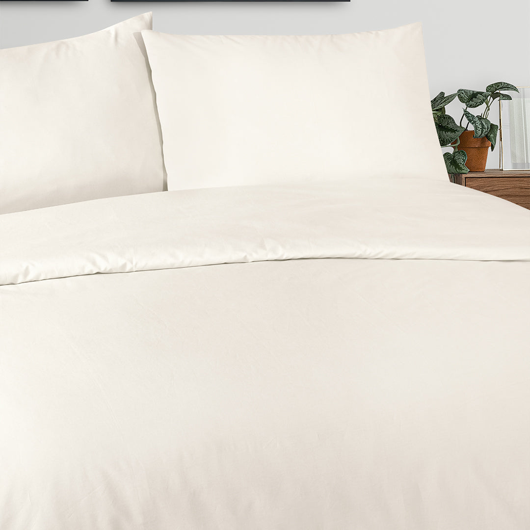 Freesia King Size Ranforce Nevresim Seti Ekru (3 Parça)