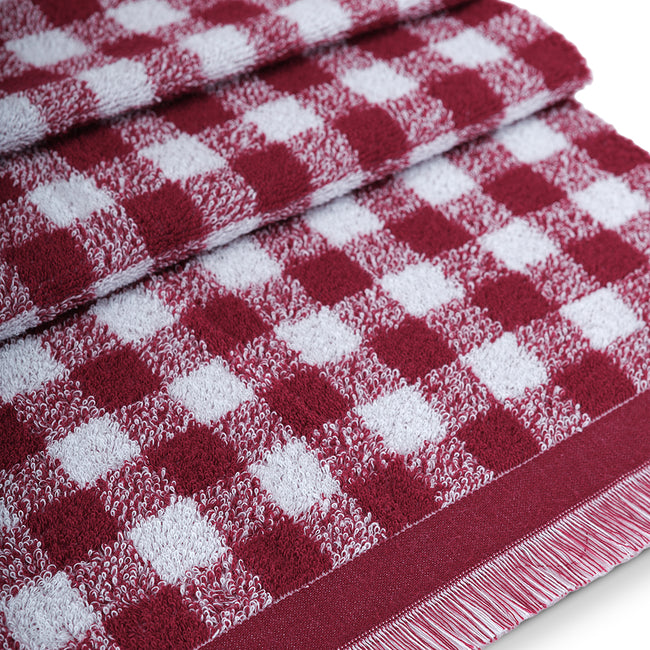 Gracia %100 Pamuk İplik Boyalı Banyo Havlusu Seti 3'lü