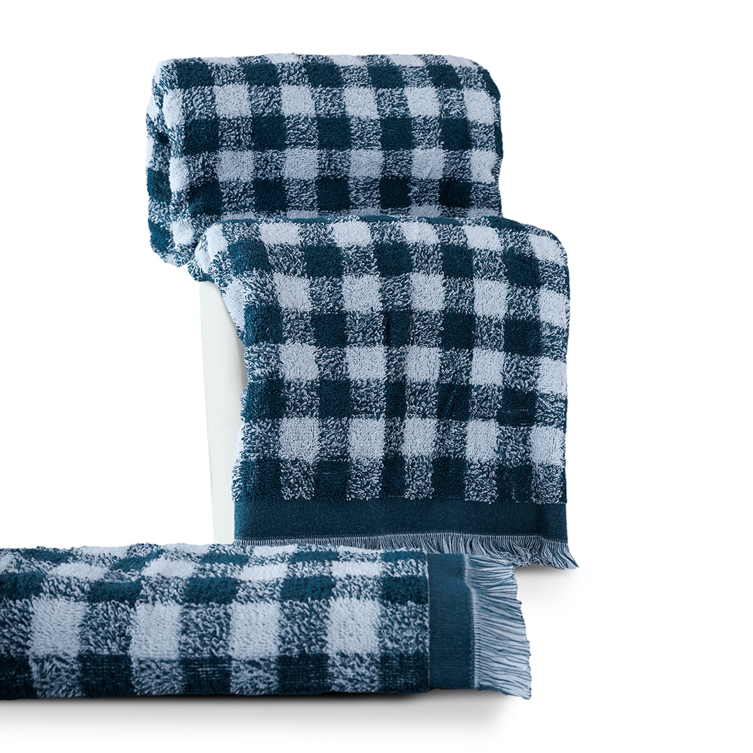 Gracia %100 Pamuk İplik Boyalı Banyo Havlusu Seti 2'li